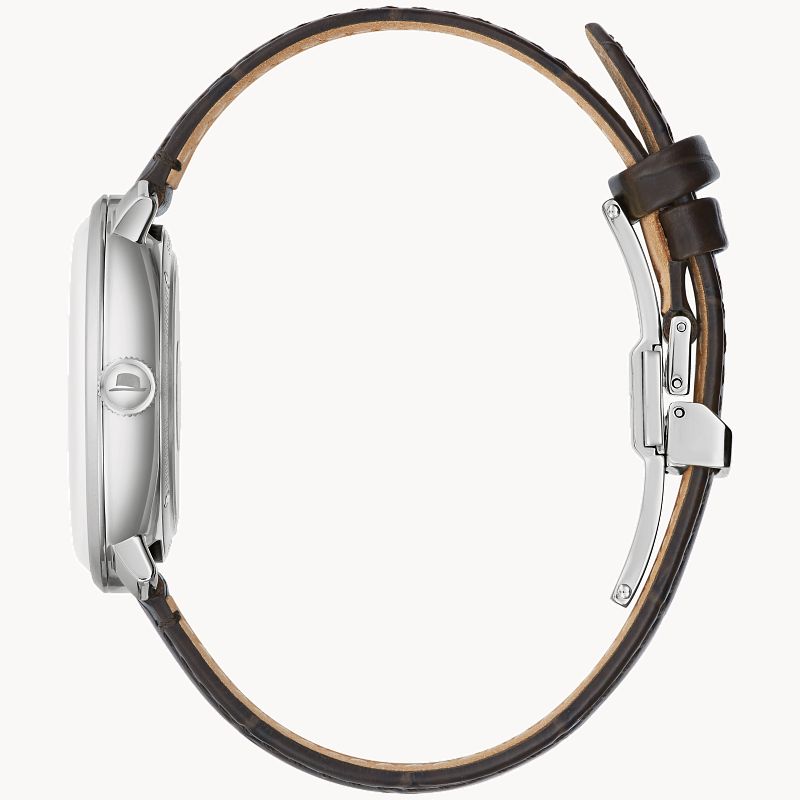 Gray Dial Leather Strap The Best is Yet to Come 96B345 Bulova